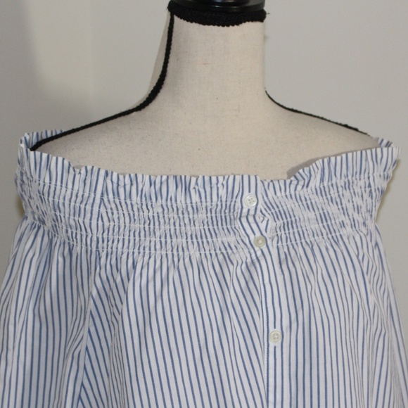 Gap, long sleeves off the shoulder button down top - Picture 5 of 10